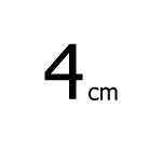4 cm