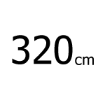 320 cm