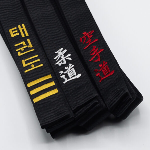 bestickte Kunstseide Gürtel Karate Judo Taekwondo